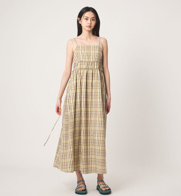EMMEL REFINES「＜EMMEL REFINES＞EM ビッグチェック キャミワンピース」|ワンピース|