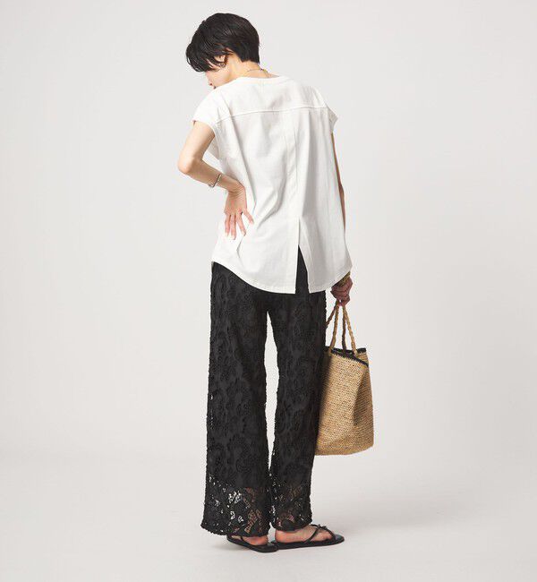UNITED ARROWS green label relaxing「バックスリット   プルオーバー カットソー 制菌」|Tシャツ・カットソー|
