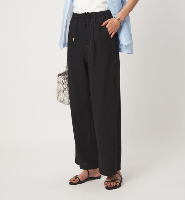 UNITED ARROWS green label relaxing「［size SHORT/TALLあり］BREEZE LINEN ブリーズリネン ワイド パンツ 2」|その他|