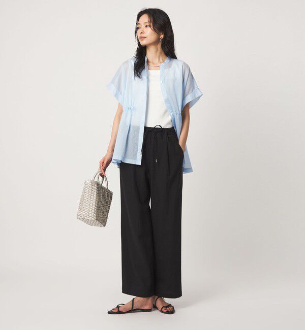 UNITED ARROWS green label relaxing「［size SHORT/TALLあり］BREEZE LINEN ブリーズリネン ワイド パンツ 2」|その他|