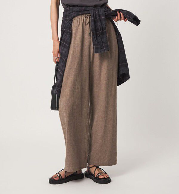 UNITED ARROWS green label relaxing「［size SHORT/TALLあり］BREEZE LINEN ブリーズリネン ワイド パンツ 2」|その他|