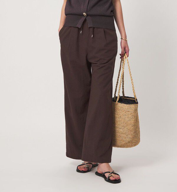 UNITED ARROWS green label relaxing「［size SHORT/TALLあり］BREEZE LINEN ブリーズリネン ワイド パンツ 2」|その他|