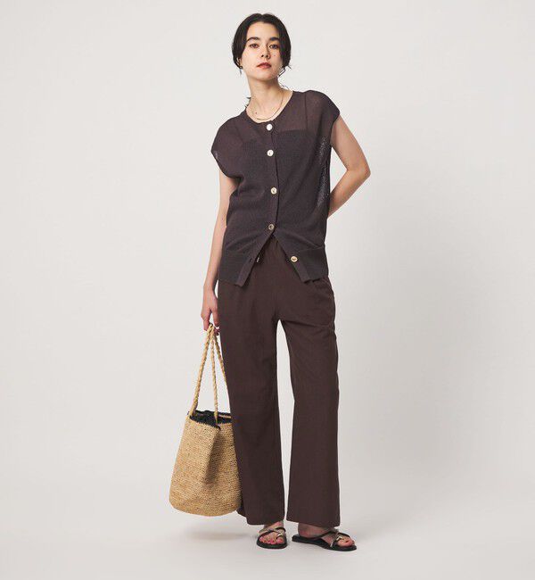 UNITED ARROWS green label relaxing「［size SHORT/TALLあり］BREEZE LINEN ブリーズリネン ワイド パンツ 2」|その他|