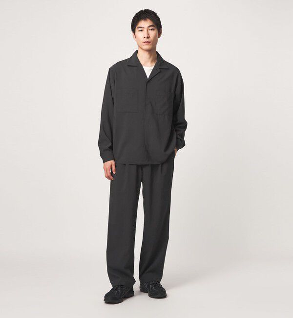 UNITED ARROWS green label relaxing「SHIELDRY フライフロント 長袖 オープンカラー シャツ -伸縮性・UVカット・遮熱-」|シャツ・ブラウス|