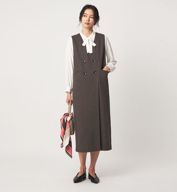 UNITED ARROWS green label relaxing「ネップツイル ジャンパースカート マシンウォッシャブル」|ジャンパースカート|