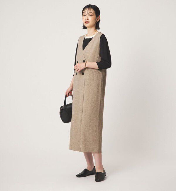 UNITED ARROWS green label relaxing「ネップツイル ジャンパースカート マシンウォッシャブル」|ジャンパースカート|