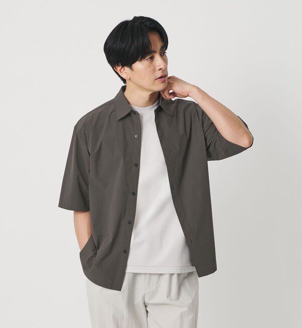 BEAUTY&YOUTH UNITED ARROWS「360&deg;MASTER ICE ショートスリーブ シャツ セットアップ対応 接触冷感 ストレッチ 撥水 UVカット」|シャツ・ブラウス|