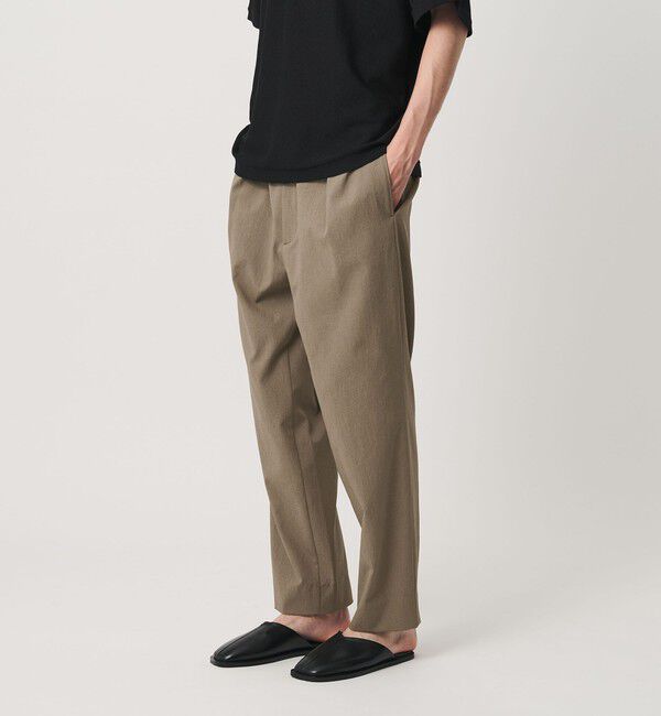 BEAUTY&YOUTH UNITED ARROWS「KOMATSU PACK トロピカル 1P テーパード イージー パンツ NO.9 ストレッチ 吸水速乾 UVカット セットアップ」|チノ|