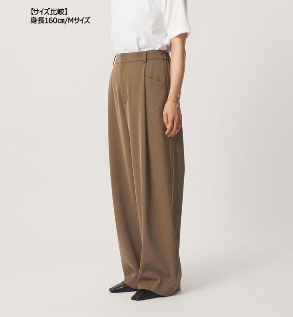 BEAUTY&YOUTH UNITED ARROWS「ポリエステルブレンド バックゴム ワイドパンツ ウォッシャブル 吸水速乾 防シワ」|その他|