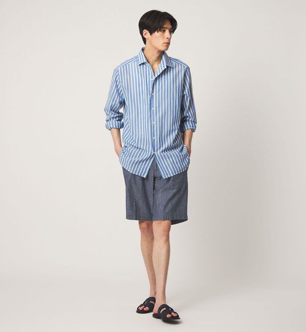 UNITED ARROWS「＜DEVORE＞シャンブレー ハーフギャザー ショーツ」|その他|