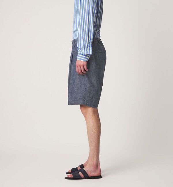 UNITED ARROWS「＜DEVORE＞シャンブレー ハーフギャザー ショーツ」|その他|