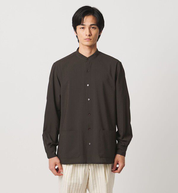 UNITED ARROWS「ハイツイスト バンドカラー チョアシャツ」|シャツ・ブラウス|