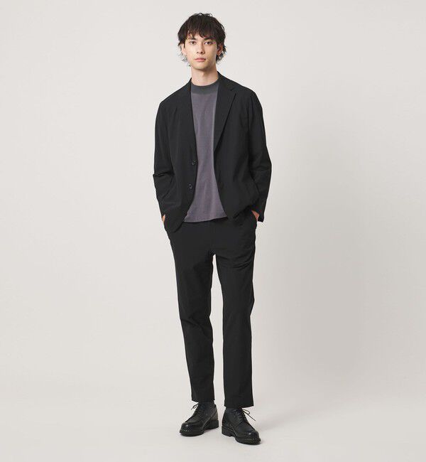 UNITED ARROWS「ナイロン/ポリウレタン エコニール 1プリーツ ハーフギャザー イージーパンツ タテヨコストレッチ」|チノ|