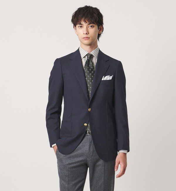 UNITED ARROWS「Vitale Barberis Canonico シングル ３ボタン ブレザー」|テーラードジャケット|