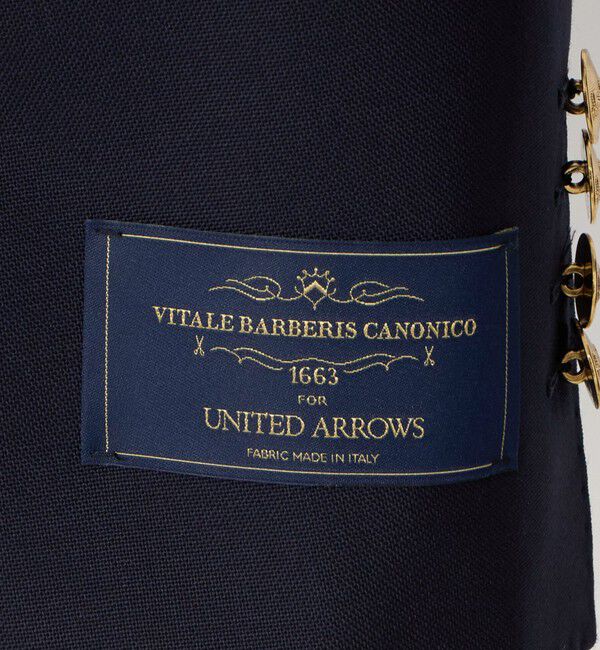 UNITED ARROWS「Vitale Barberis Canonico シングル ３ボタン ブレザー」|テーラードジャケット|