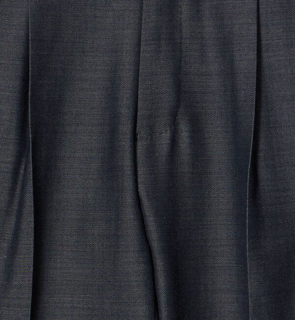 UNITED ARROWS「＜SOVEREIGN＞ グレー シャンブレー ハーフギャザー イージースラックス」|チノ|