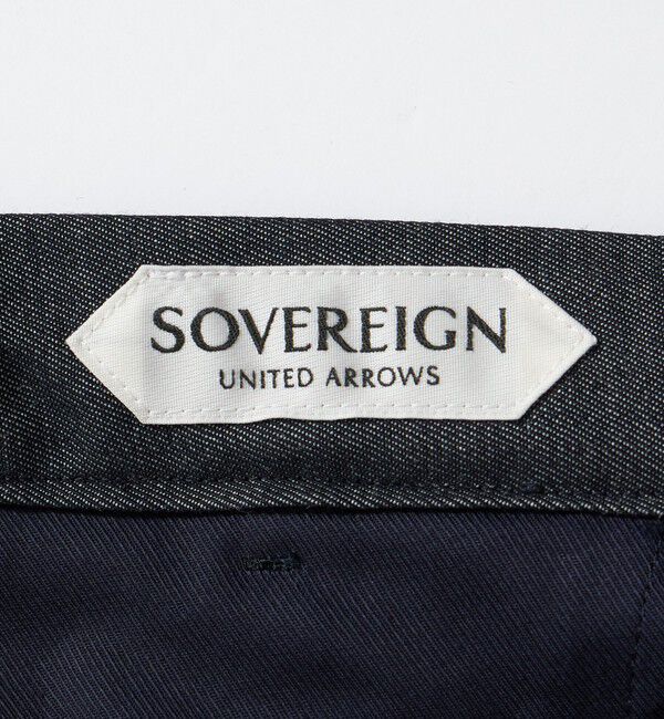 UNITED ARROWS「＜SOVEREIGN＞ グレー シャンブレー ハーフギャザー イージースラックス」|チノ|