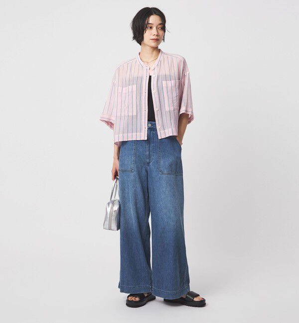 UNITED ARROWS green label relaxing「＜スタイリスト兵藤千尋さんコラボ＞ベイカー ライト デニム 接触冷感」|デニム|