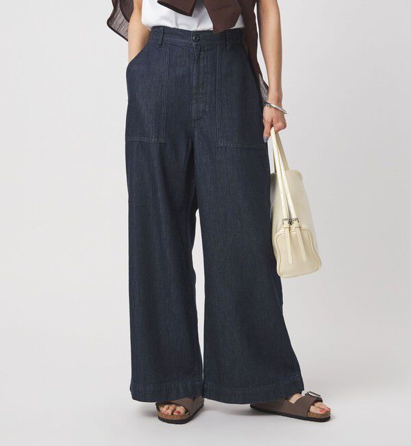 UNITED ARROWS green label relaxing「＜スタイリスト兵藤千尋さんコラボ＞ベイカー ライト デニム 接触冷感」|デニム|