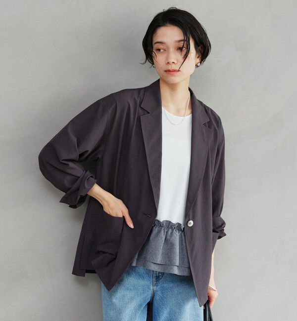 UNITED ARROWS green label relaxing「［size SHORTあり］Breeze Cool ライト ジャケット 吸水速乾 通気性 UVカット」|テーラードジャケット|