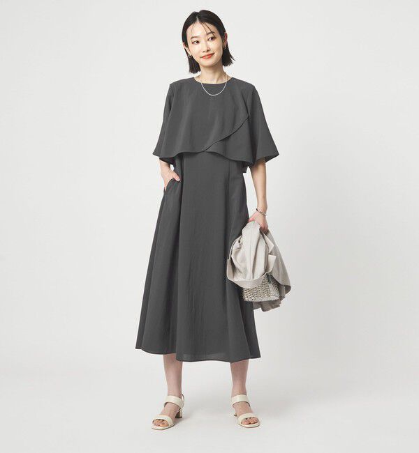 UNITED ARROWS green label relaxing「ケープ ナローフレア ワンピース」|ワンピース|