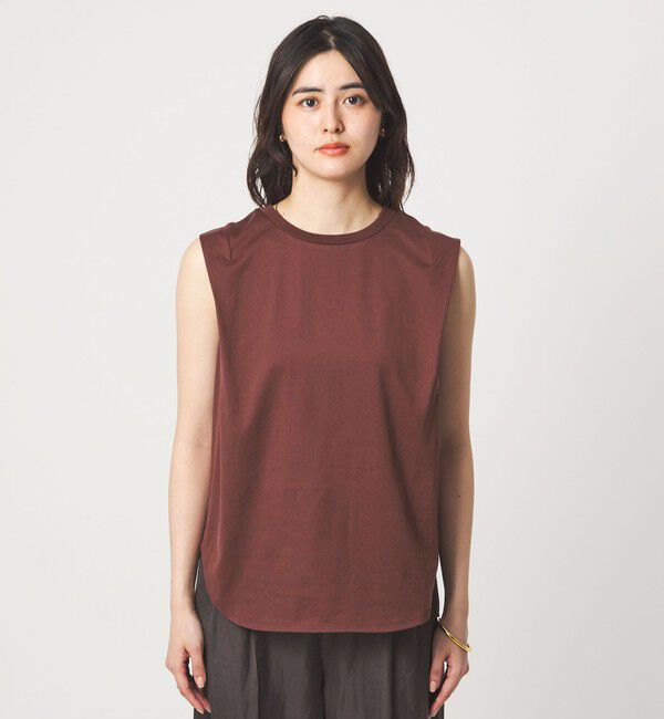 UNITED ARROWS green label relaxing「ショルダータック ノースリーブ プルオーバー カットソー」|Tシャツ・カットソー|