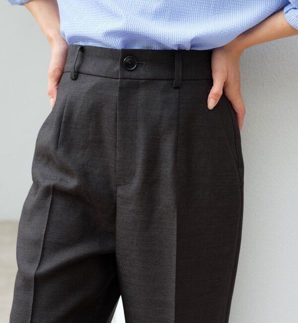 UNITED ARROWS green label relaxing「［size SHORT/TALLあり］リネンライク セミフレア パンツ 」|その他|