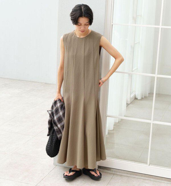UNITED ARROWS green label relaxing「［size SHORT/TALLあり］ドライクロス ワンピース マシンウォッシャブル 通気性」|ワンピース|