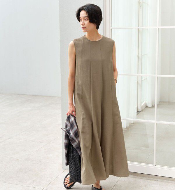 UNITED ARROWS green label relaxing「［size SHORT/TALLあり］ドライクロス ワンピース マシンウォッシャブル 通気性」|ワンピース|
