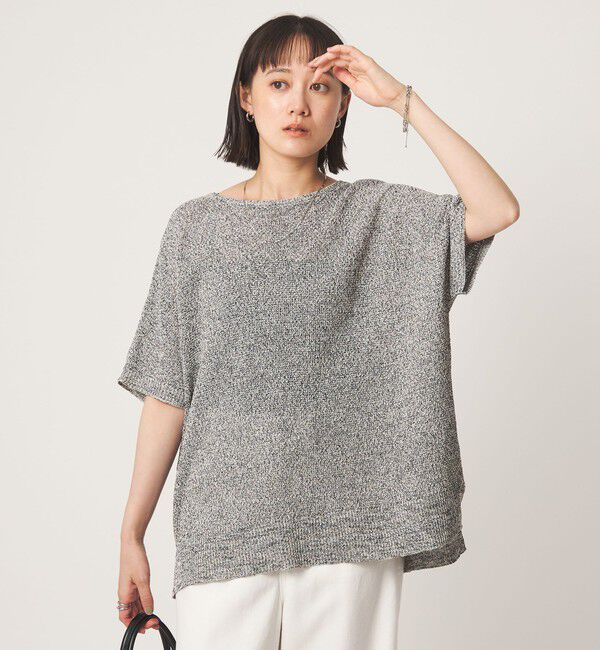 UNITED ARROWS green label relaxing「メランジ ペーパーヤーン プルオーバー」|ニット・セーター|