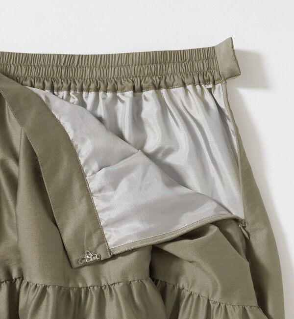 UNITED ARROWS green label relaxing「シアー ラウンド キリカエ ギャザー スカート」|フレア|