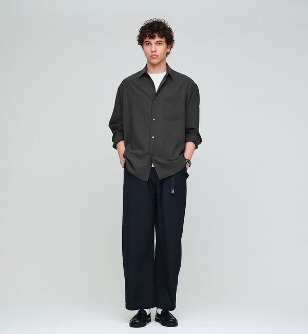 UNITED ARROWS green label relaxing「ワッシャー ポプリン ボックス レギュラー カラー 長袖 シャツ」|シャツ・ブラウス|