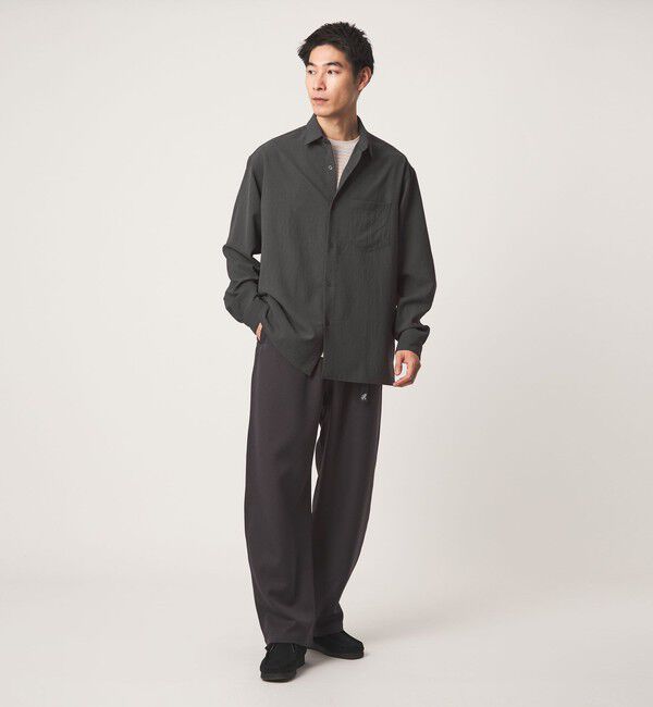 UNITED ARROWS green label relaxing「ワッシャー ポプリン ボックス レギュラー カラー 長袖 シャツ」|シャツ・ブラウス|