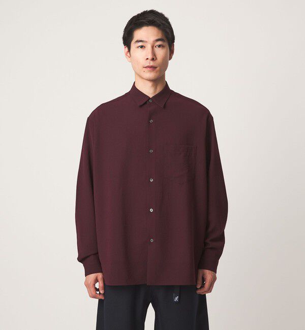 UNITED ARROWS green label relaxing「ワッシャー ポプリン ボックス レギュラー カラー 長袖 シャツ」|シャツ・ブラウス|