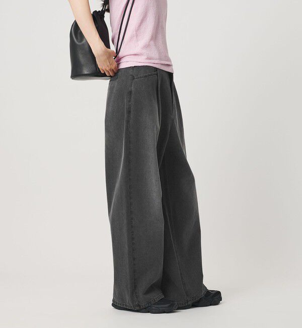 BEAUTY&YOUTH UNITED ARROWS「【WEB限定】タックワイド デニムパンツ」|デニム|