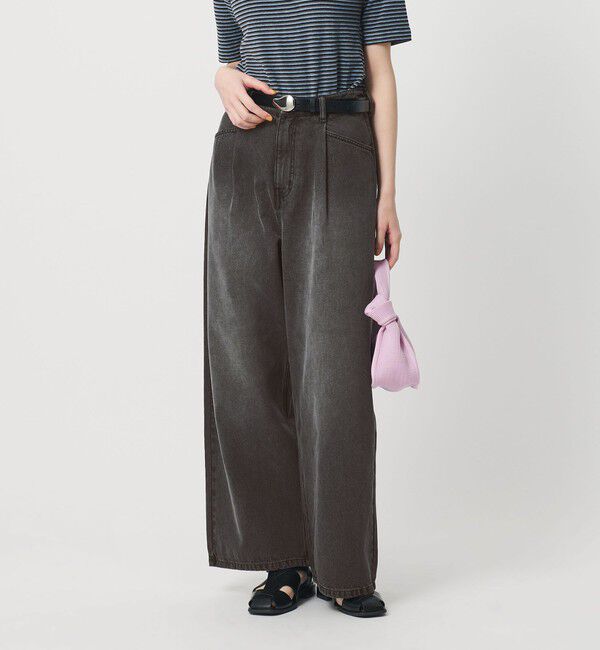 BEAUTY&YOUTH UNITED ARROWS「【WEB限定】タックワイド デニムパンツ」|デニム|