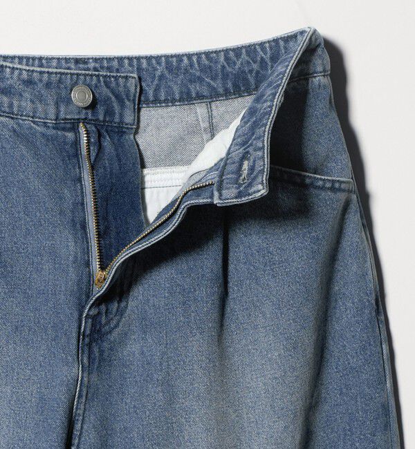 BEAUTY&YOUTH UNITED ARROWS「【WEB限定】タックワイド デニムパンツ」|デニム|