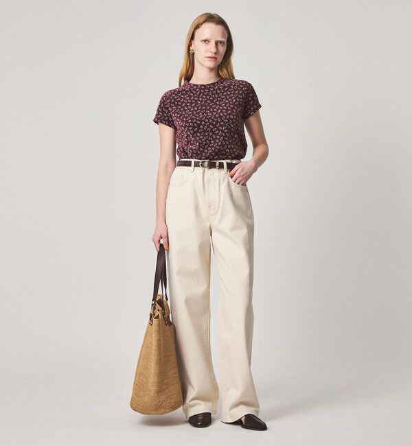 STEVEN ALAN「＜Steven Alan＞フラワー ベロア Tシャツ」|Tシャツ・カットソー|