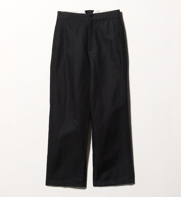 STEVEN ALAN「＜Steven Alan＞バックシンチ ワイドストレート パンツ」|チノ|BLACK