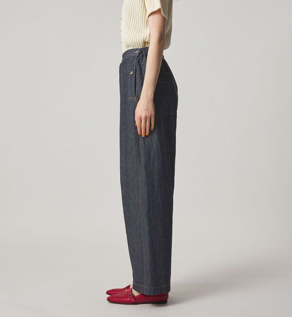STEVEN ALAN「＜Steven Alan＞ライトオンスデニム ワイドパンツ」|デニム|
