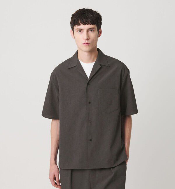 BEAUTY&YOUTH UNITED ARROWS「KOMATSU PACK トロピカル オープンカラー シャツ GRANDE型 ストレッチ 吸水速乾 UVカット セットアップ対応」|シャツ・ブラウス|