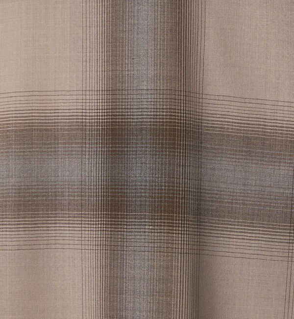 STEVEN ALAN「＜Steven Alan＞ ウール オンブレ チェック レギュラーカラー シャツ LOOSE」|シャツ・ブラウス|
