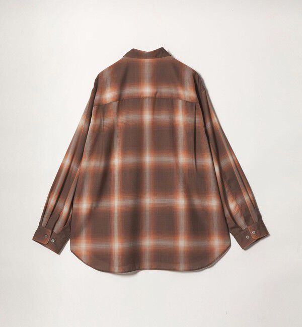 STEVEN ALAN「＜Steven Alan＞ ウール オンブレ チェック レギュラーカラー シャツ LOOSE」|シャツ・ブラウス|
