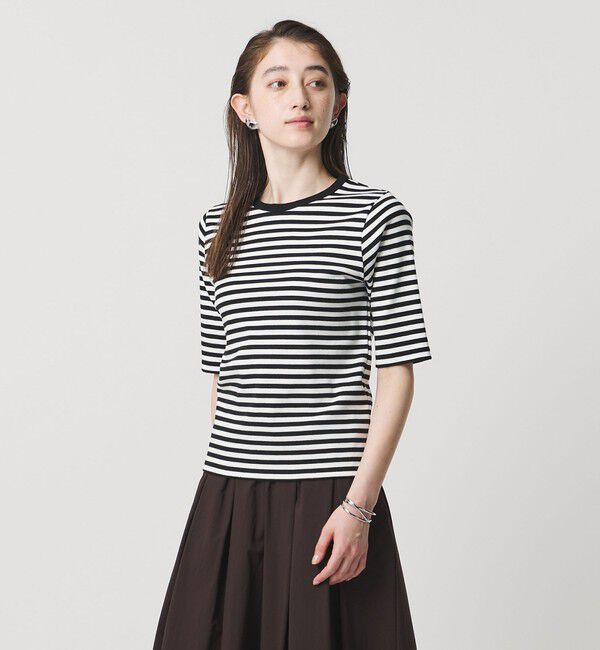 UNITED ARROWS「５分袖 コットン フライス Tシャツ」|Tシャツ・カットソー|