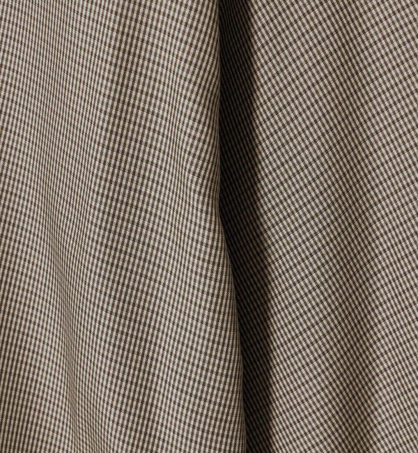UNITED ARROWS「チェック スカーフ 5分袖 シャツ」|シャツ・ブラウス|