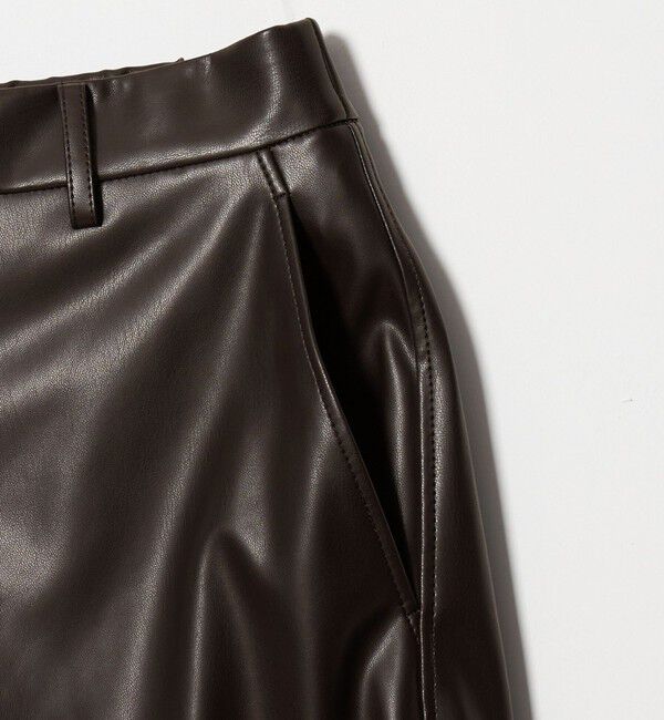 UNITED ARROWS「レザーライク ワイドパンツ‐ウォッシャブル‐」|その他|