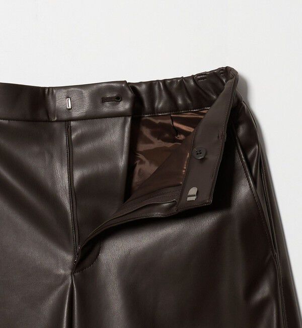 UNITED ARROWS「レザーライク ワイドパンツ‐ウォッシャブル‐」|その他|