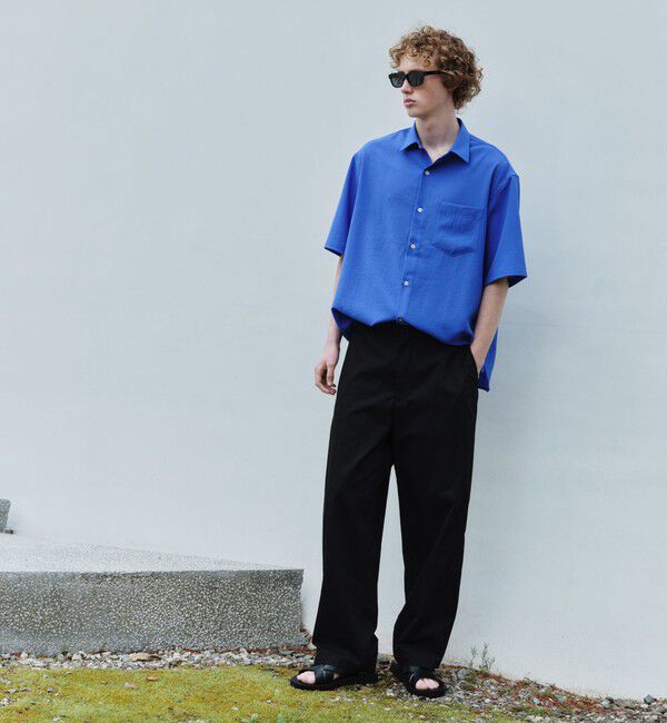 UNITED ARROWS green label relaxing「ワッシャー ポプリン ボックスシルエット 半袖 シャツ」|シャツ・ブラウス|