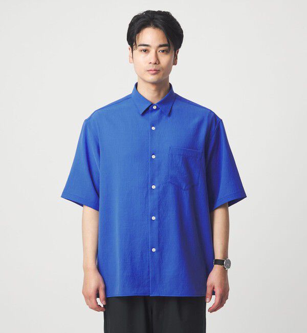 UNITED ARROWS green label relaxing「ワッシャー ポプリン ボックスシルエット 半袖 シャツ」|シャツ・ブラウス|