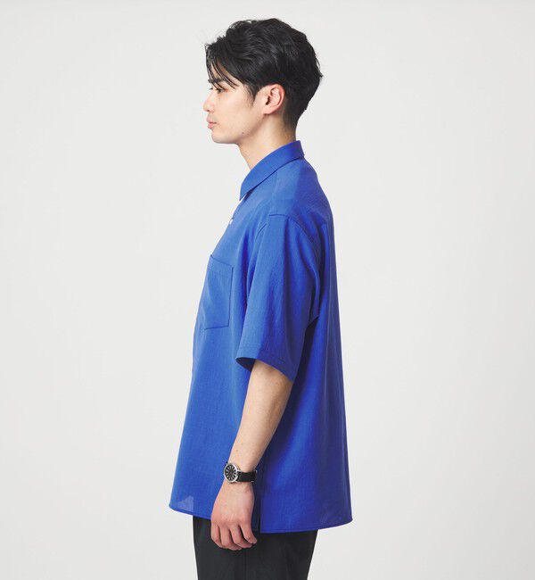 UNITED ARROWS green label relaxing「ワッシャー ポプリン ボックスシルエット 半袖 シャツ」|シャツ・ブラウス|